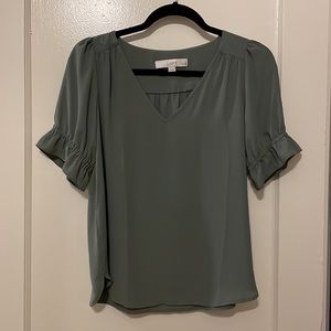 ✨SOLD✨ Sage Green Top from Loft